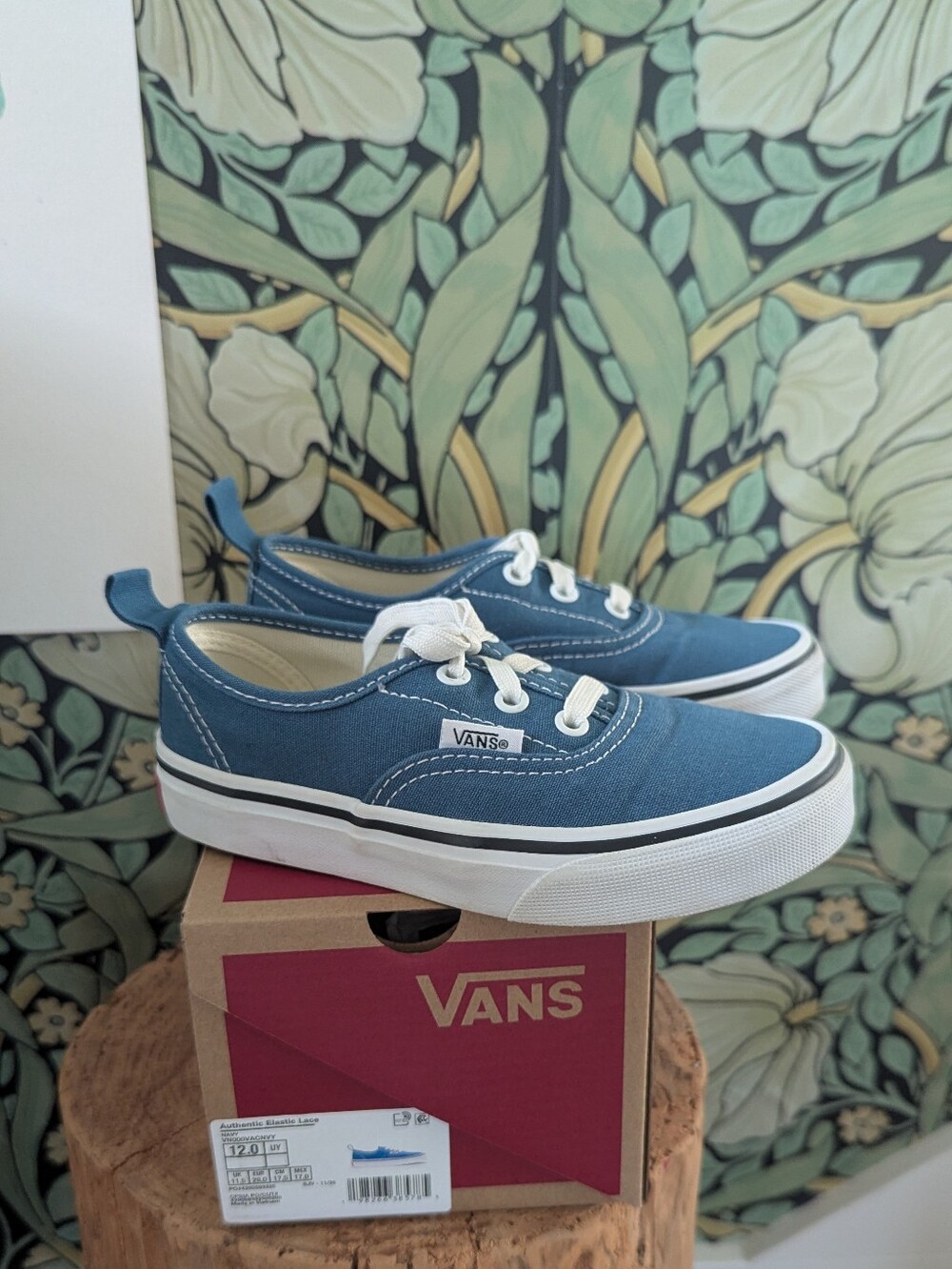Vans Kids Low-Top Denim Blue Sneakers